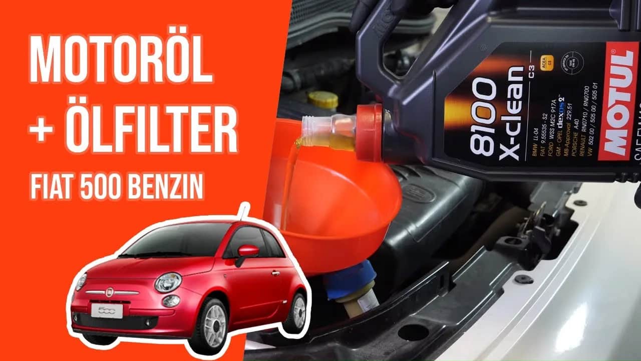 Die richtige Ölmenge und -art für Ihren Fiat 500 Motoröl wechseln